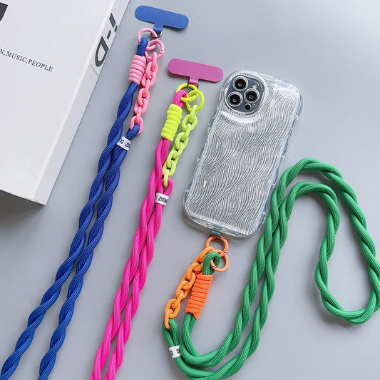 Acrylic Crossbody Phone Lanyard Strap – Anti-Lost Neck & Wrist Clip