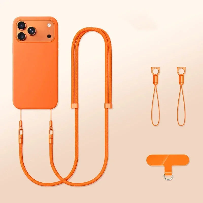 Crossbody Hanging Phone Case for iPhone 17 Air Pro Max with Adjustable Lanyard