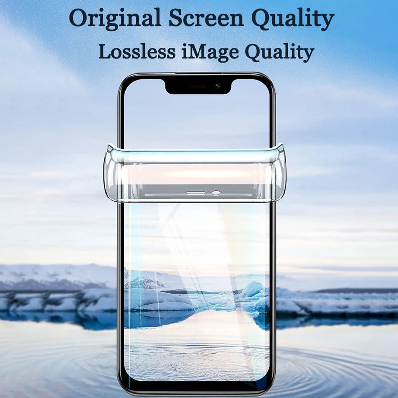 4Pcs Hydrogel Screen & Back Film for iPhone 6 7 8 X XR XS 11-15 Pro Max