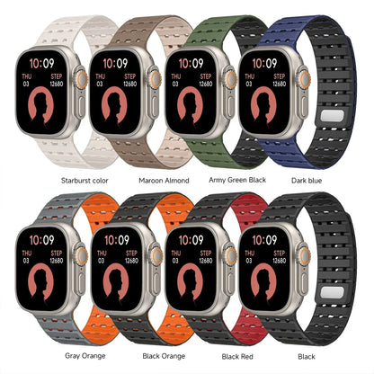 Magnetic Silicone Wristband for Apple Watch Ultra & Series 5-10