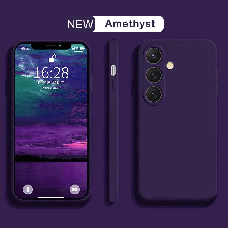 Soft Liquid Silicone Case for Samsung Galaxy S25/S24 Ultra & Plus Ultra Models