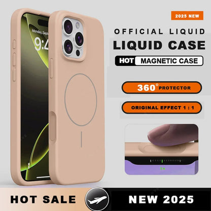 MagSafe Liquid Silicone Case with Lanyard for iPhone 11–13 Series