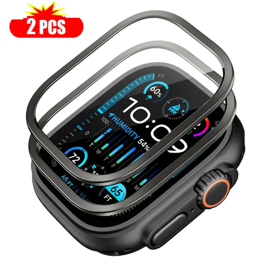 2PCS Tempered Glass Screen Protector for Apple Watch Ultra 2/1 49mm
