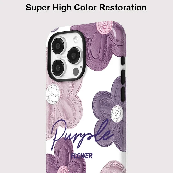 Matte Magnetic Flower MagSafe Case for iPhone 16–11 | Shockproof Cover