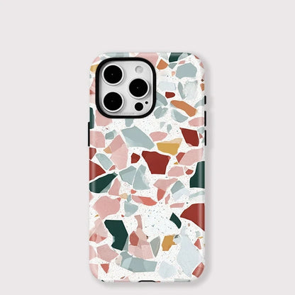 Magnetic Marble Pattern Case for iPhone 16–11 | Acrylic Shockproof Cover