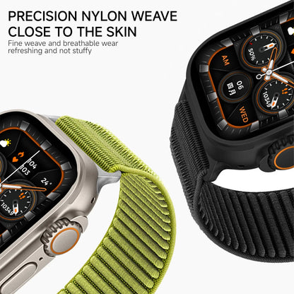 Nylon Braided Sport Strap for Apple Watch Band 10 9 8 SE Ultra 2 49mm–38mm