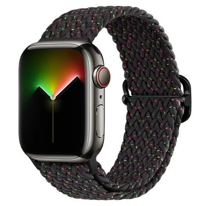 Braided Nylon Strap for Apple Watch Ultra 2/Series 10–4 Adjustable Band