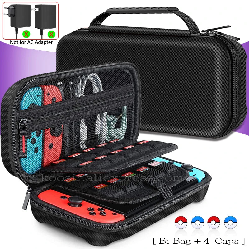 Large Travel Carrying Bag for Nintendo Switch OLED Anti-Scratch Storage Case