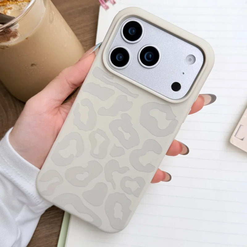 Candy Liquid Silicone Leopard Print Soft Case for iPhone 17 Air–11 Series