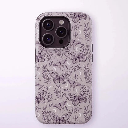 Luxury Butterfly Pattern Case for iPhone 17–7 Pro Max Double-Layer Cover